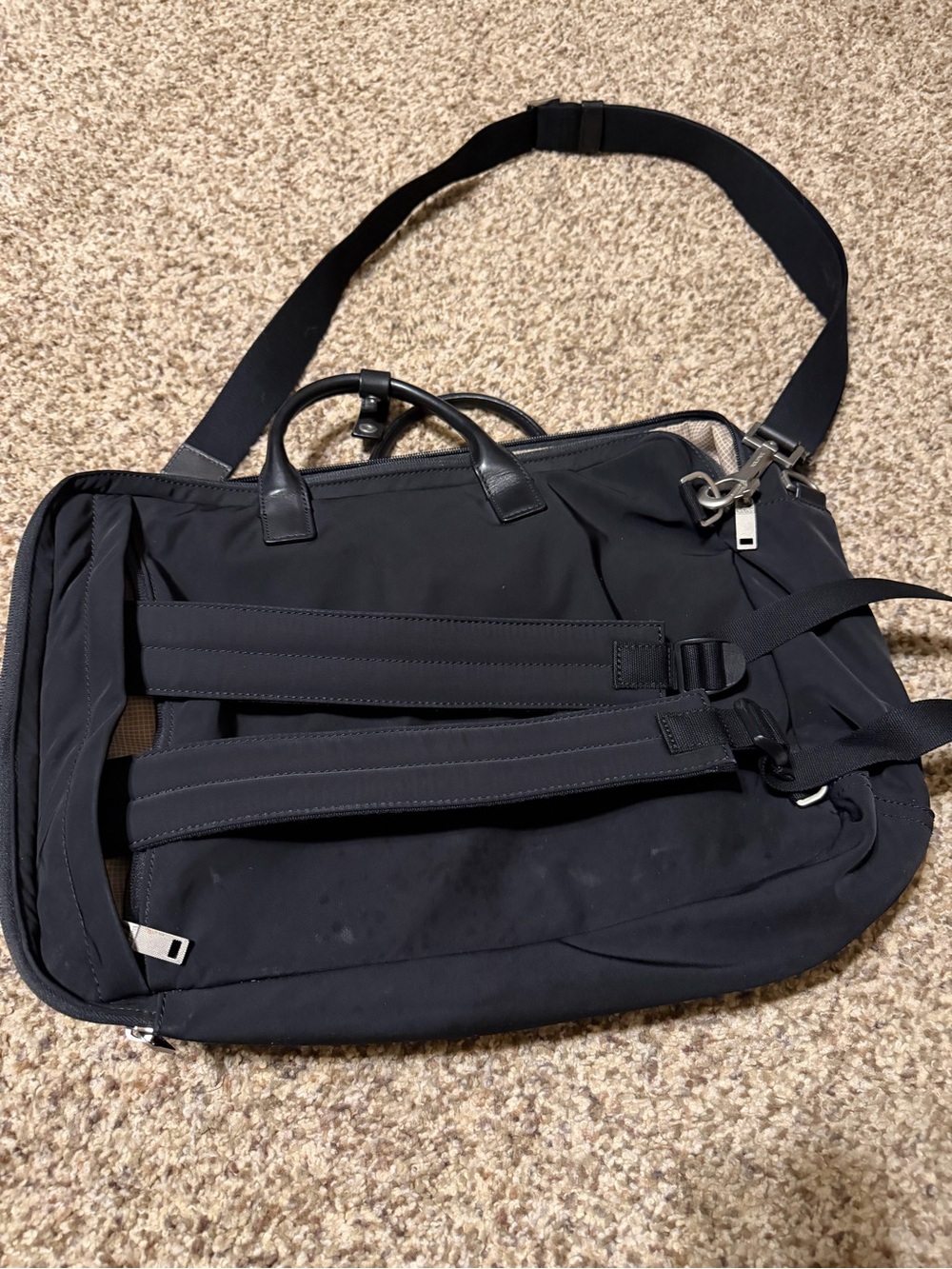 Jack Spade New York Black Men's Travel Briefcase Bag - Picture 4 of 7